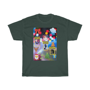 Five Toes Down Logo Christmas Unisex Tee