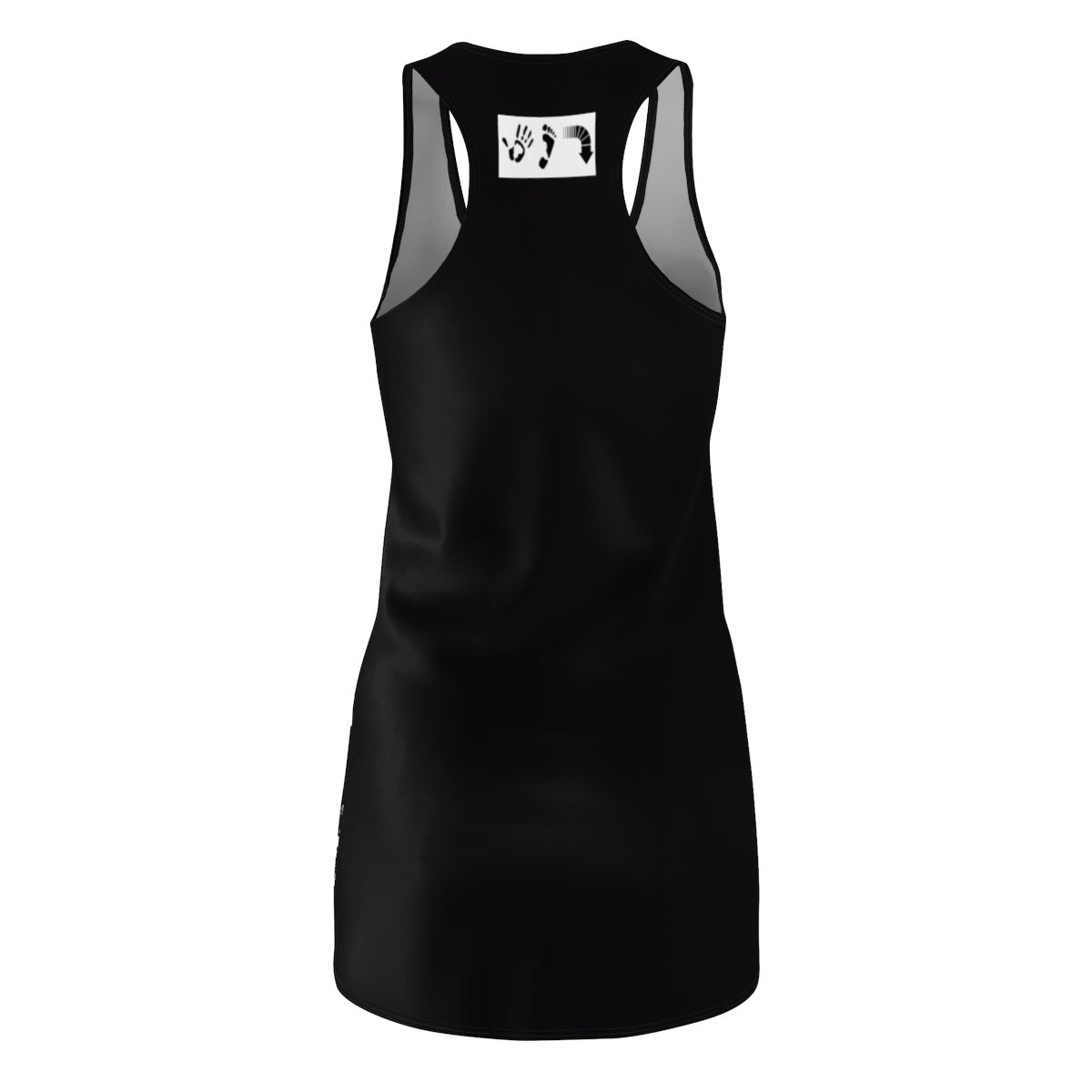 Five Toes Down Blk Cut & Sew Racerback Dress