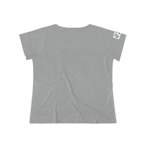 Five Toes Down  Checkerboard Women's Curvy Tee