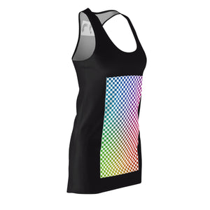Five Toes Down Blk Dizzy Cut & Sew Racerback Dress