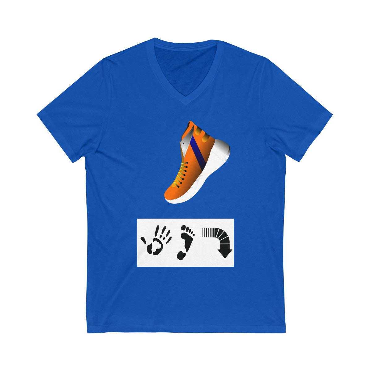 Five Toes Down Shoe Unisex V-Neck Tee