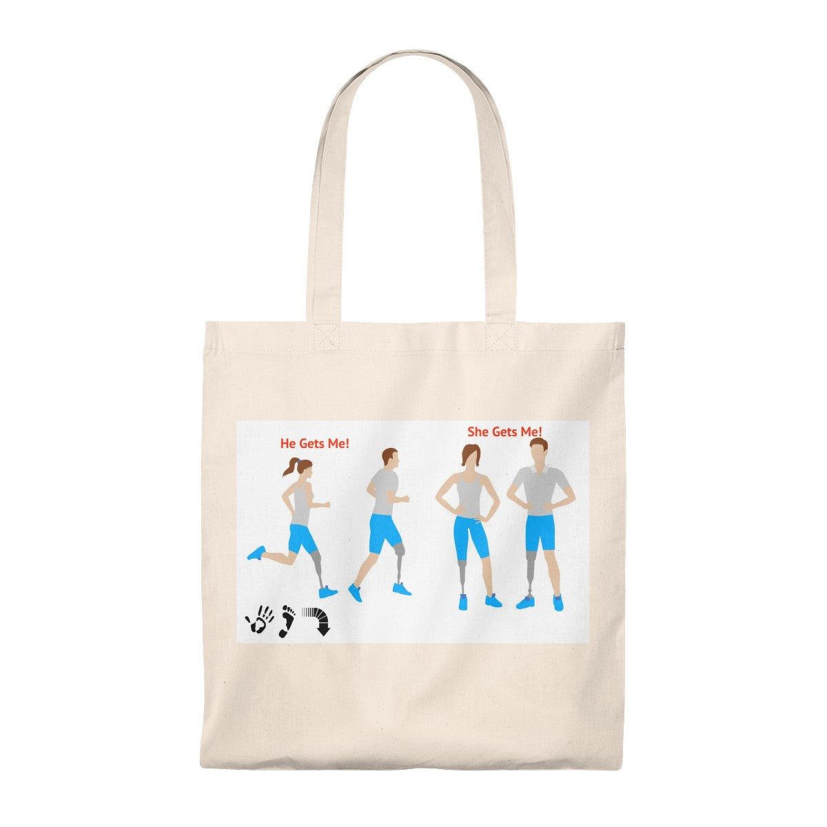 Five Toes Down Couple Tote Bag - Vintage