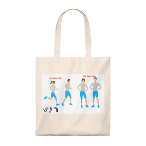 Five Toes Down Couple Tote Bag - Vintage