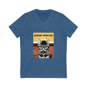 Five Toes Down Meow Pass Unisex V-Neck Tee