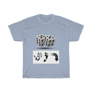 Five Toes Down Dice Unisex Tee