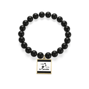 Five Toes Down Possible Matte Onyx Bracelet