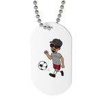 Five Toes Down Henry Soccer Dog Tag
