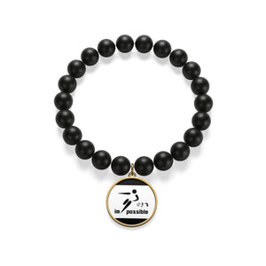 Five Toes Down Possible Matte Onyx Bracelet