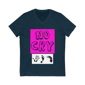 Five Toes Down No Cry Unisex V-Neck Tee