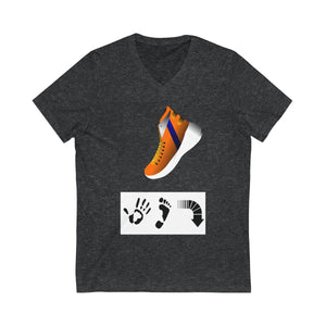 Five Toes Down Shoe Unisex V-Neck Tee