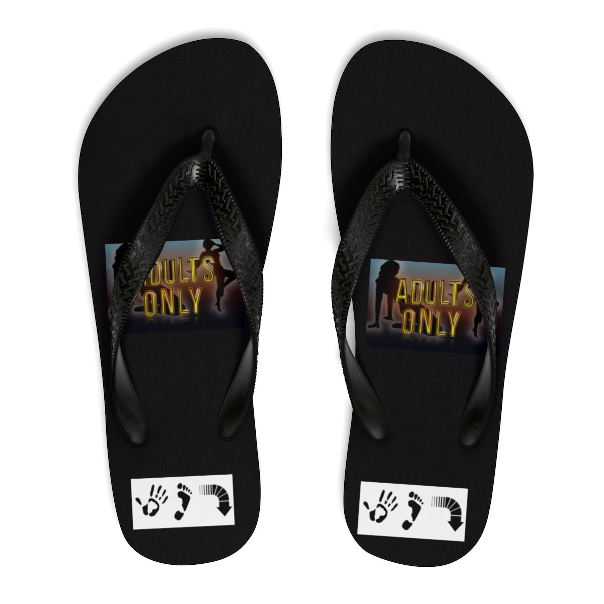 Five Toes Down Adults Unisex Flip-Flops