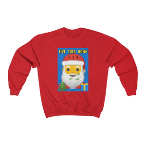Five Toes Down Santa Christmas Unisex Heavy Blend Sweatshirt