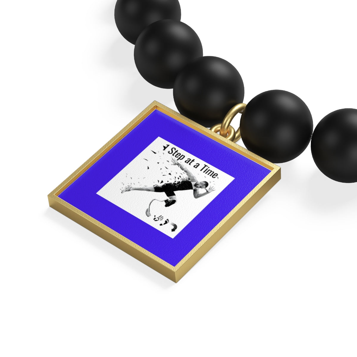 Five Toes Down 1 Step Matte Onyx Bracelet
