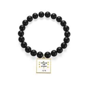 Five Toes Down Smash/Pass Matte Onyx Bracelet