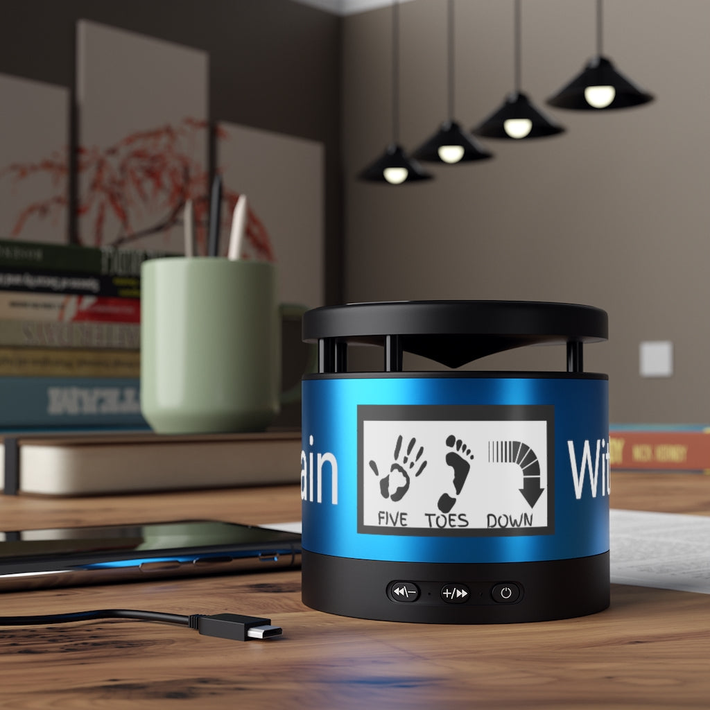 Five Toes Down Metal Bluetooth Speaker and Wireless Charging Pad