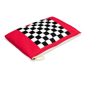 Five Toes Down Red Accessory Pouch