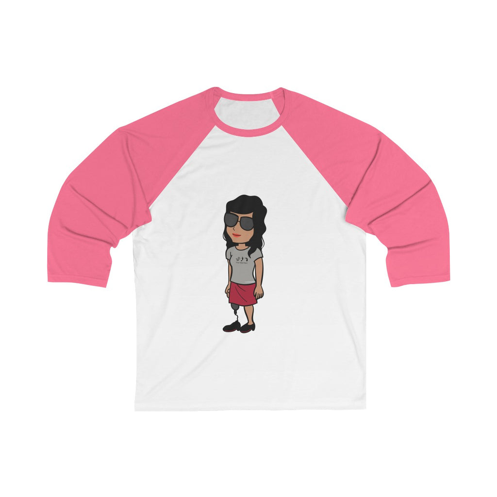 Five Toes Down Woman Amp Unisex 3/4 Sleeve Baseball Tee