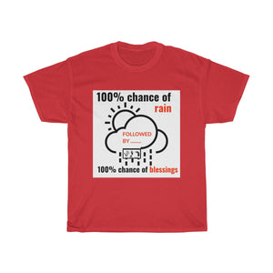 Five Toes Down Chance of Rain Unisex Tee