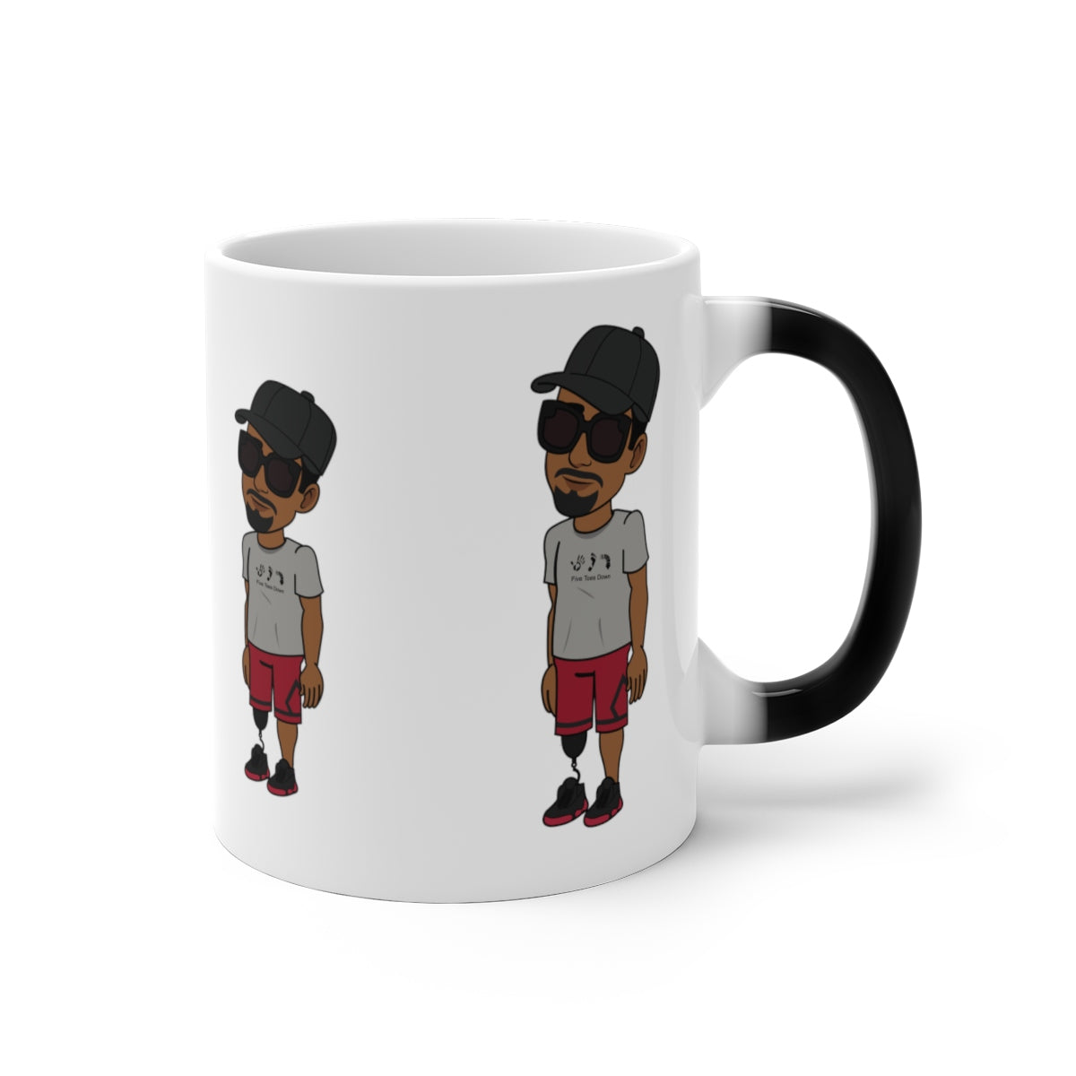 Five Toes Down Color Changing Mug