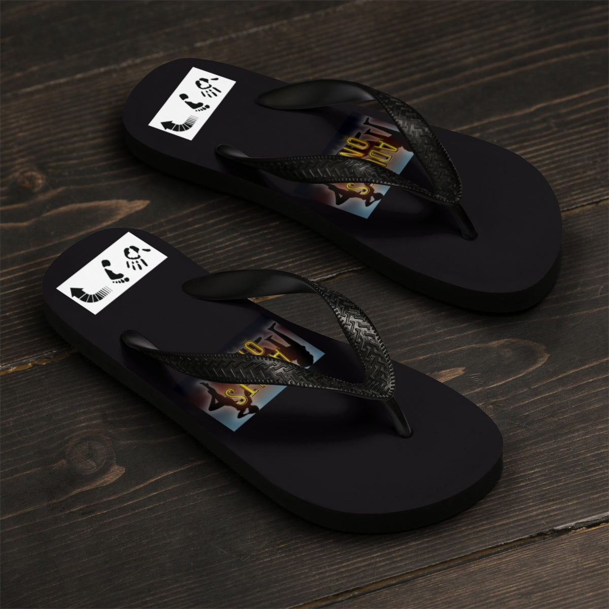 Five Toes Down Adults Unisex Flip-Flops