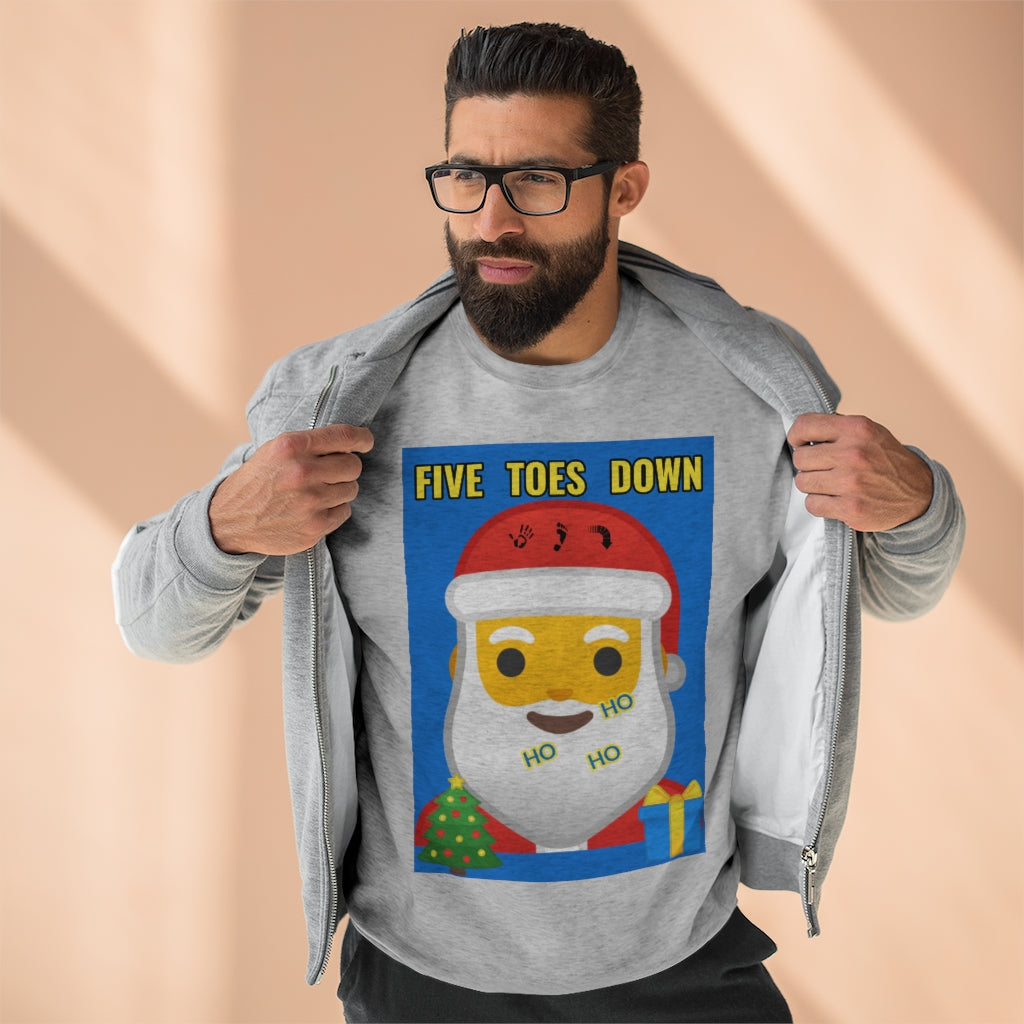 Five Toes Down Santa Unisex Sweatshirt