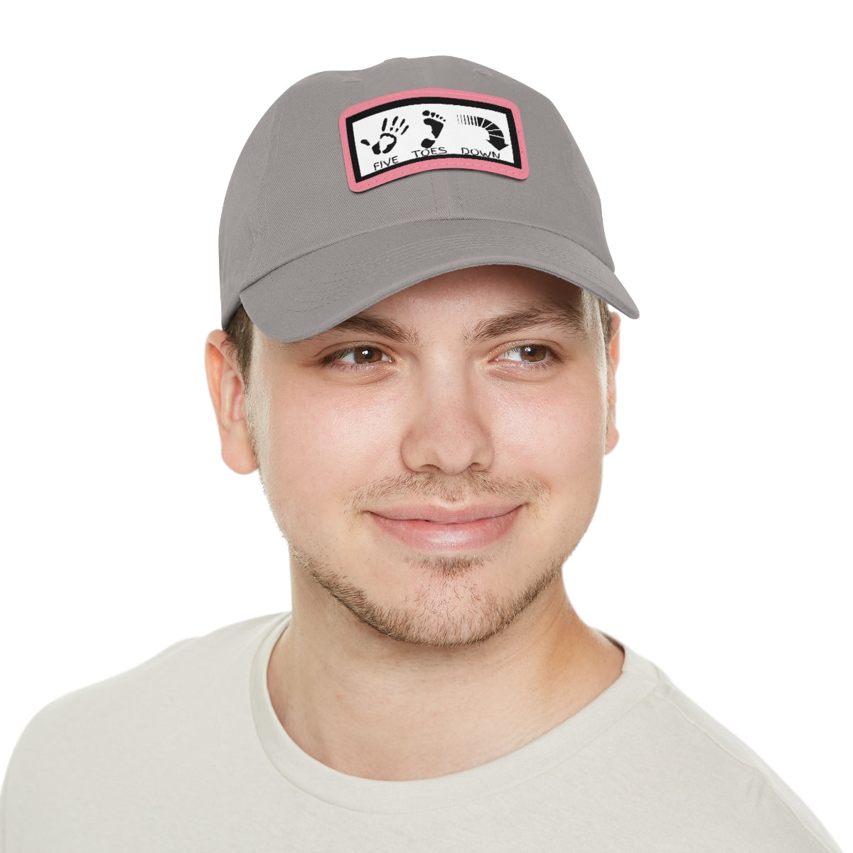 Five Toes Down Logo Hat with Leather Patch