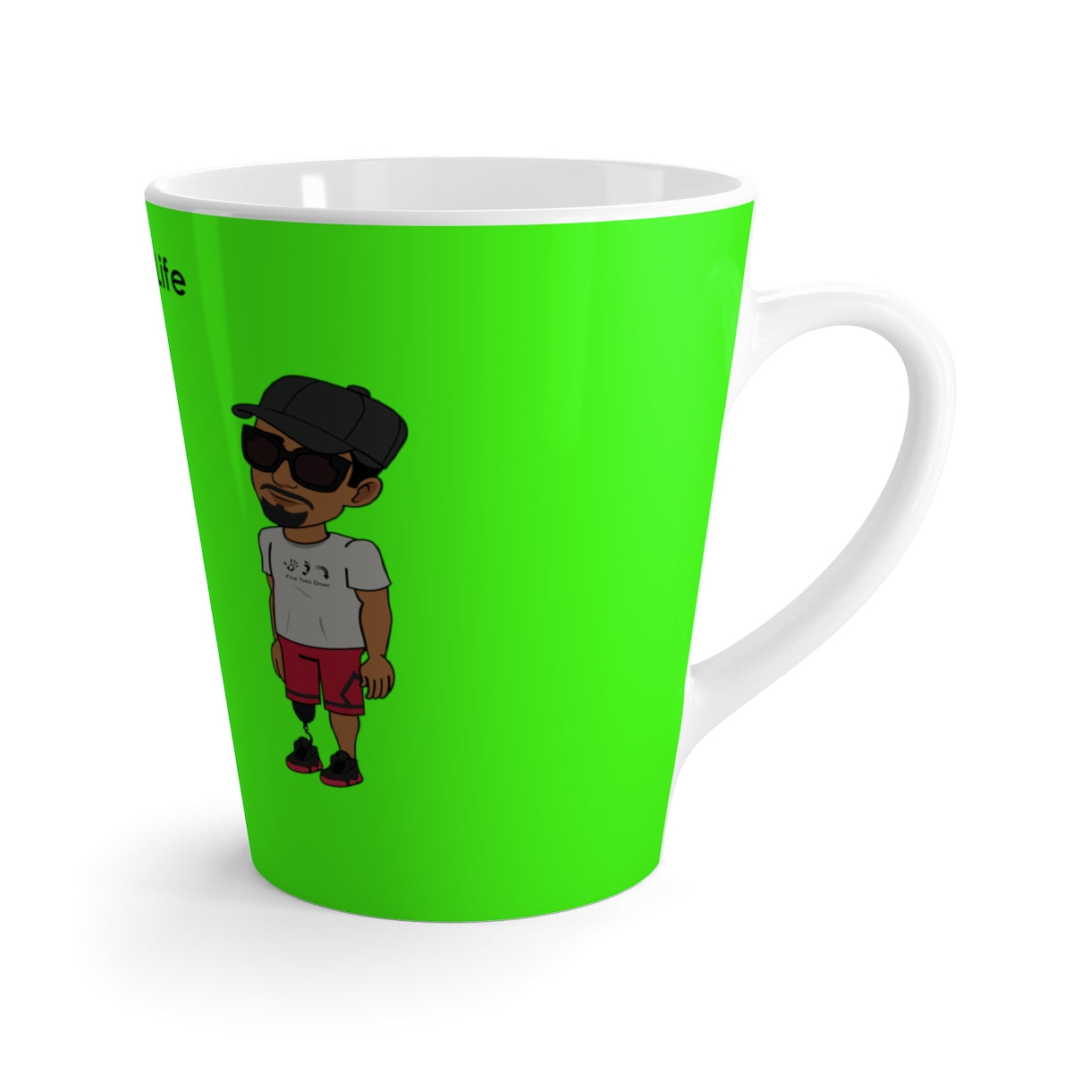 Five Toes Down BF Latte mug