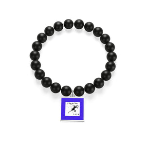 Five Toes Down 1 Step Matte Onyx Bracelet