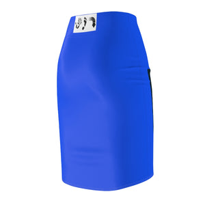 Five Toes Down Lipstick Women's Pencil Skirt