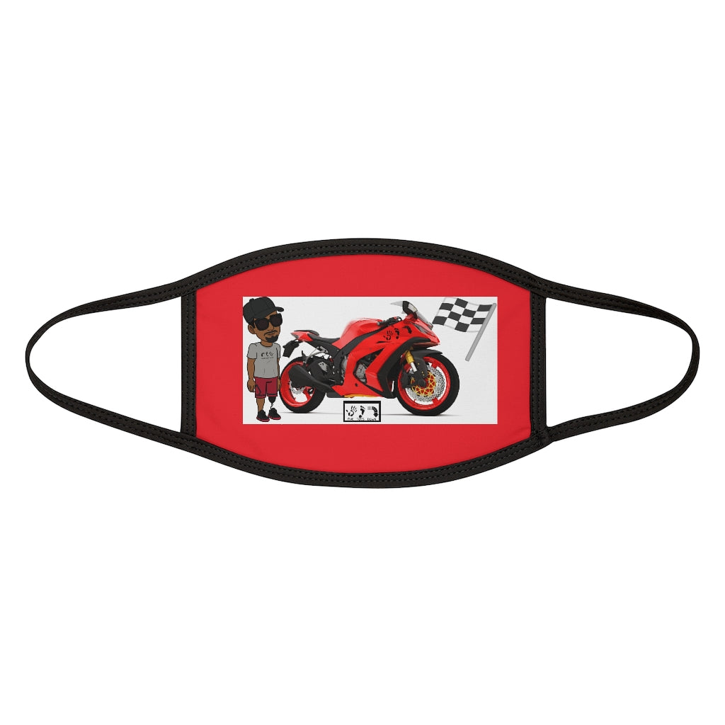 Five Toes Down Rider Mixed-Fabric Face Mask