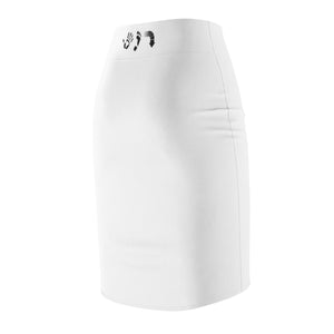 Five Toes Down Higly Favored Women's Pencil Skirt White