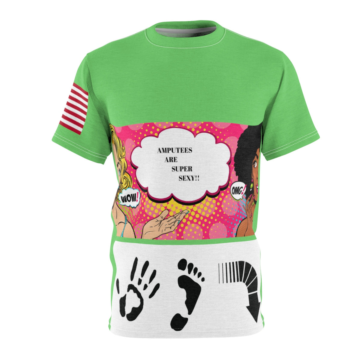 Five Toes Down Sexy Unisex Cut & Sew Tee