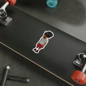 Five Toes Down Henry the Amputee Die-Cut Stickers