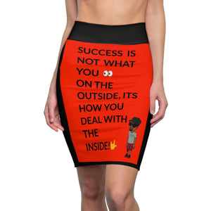 Five Toes Down Outside/ Inside Women's Pencil Skirt