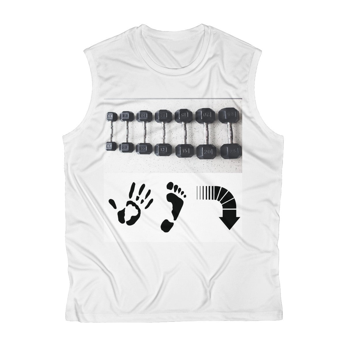 Five Toes Down Weights Performance Tee