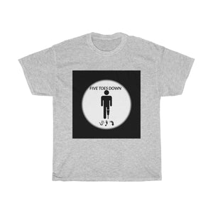 Five Toes Down Circle Pic Unisex Tee