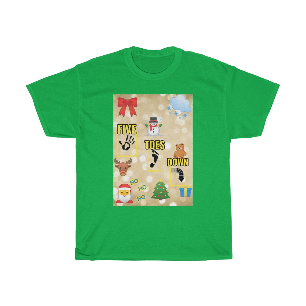 Five Toes Down Logo Christmas Unisex Tee.2