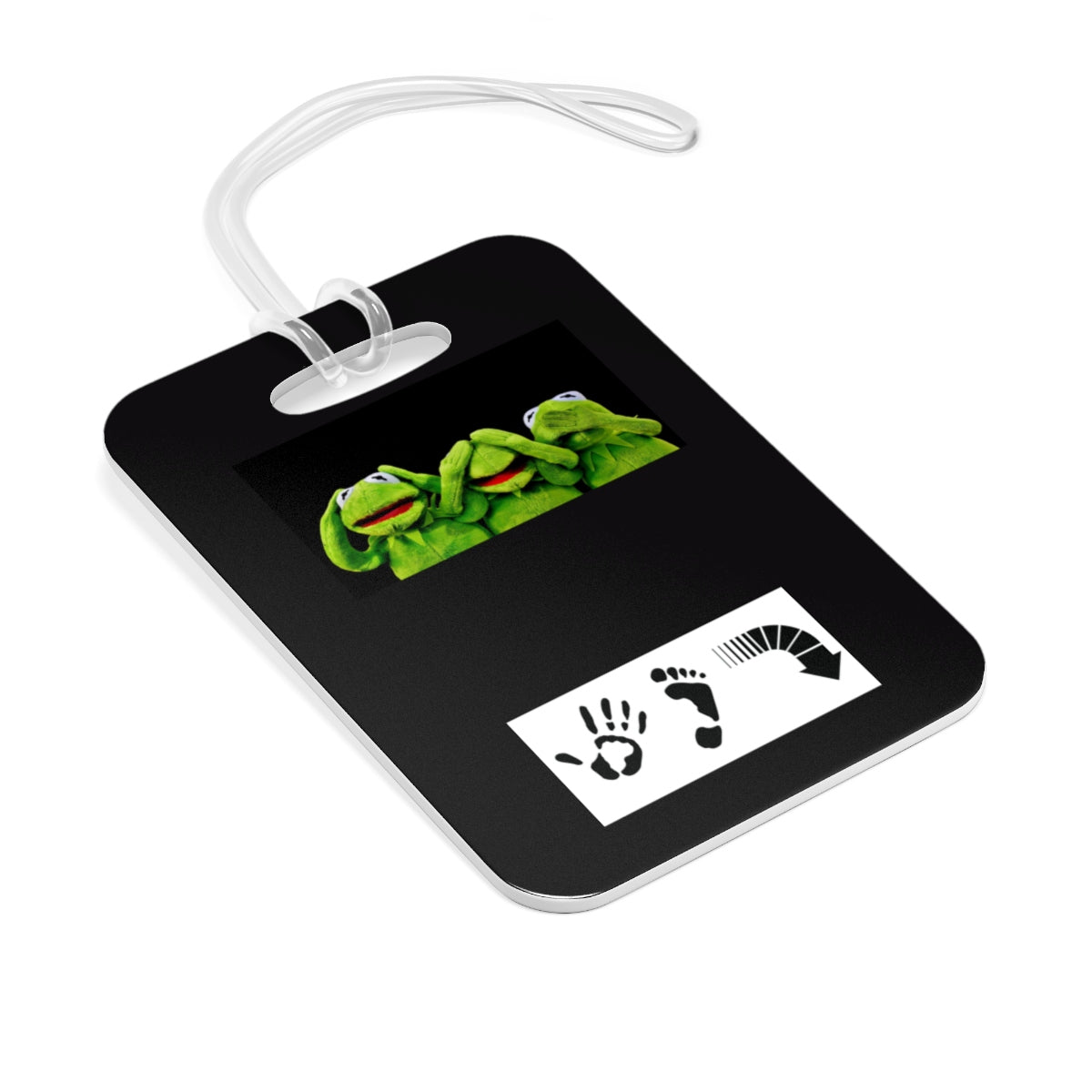 Five Toes Down Kermit Bag Tag