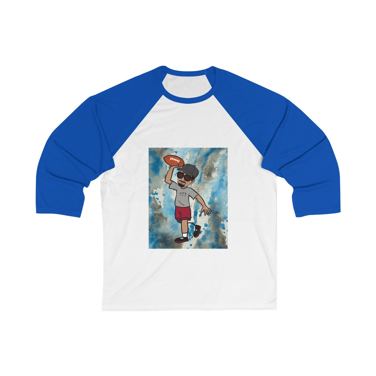 Five Toes Down Henry Football Unisex 3/4 Sleeve Baseball Tee