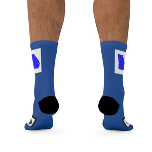 Five Toes Down Georgia Socks Blue