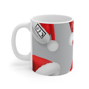 Five Toes Down Santa Hats Mug 11oz