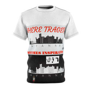 Five Toes Down Savannah Unisex Cut & Sew Tee White