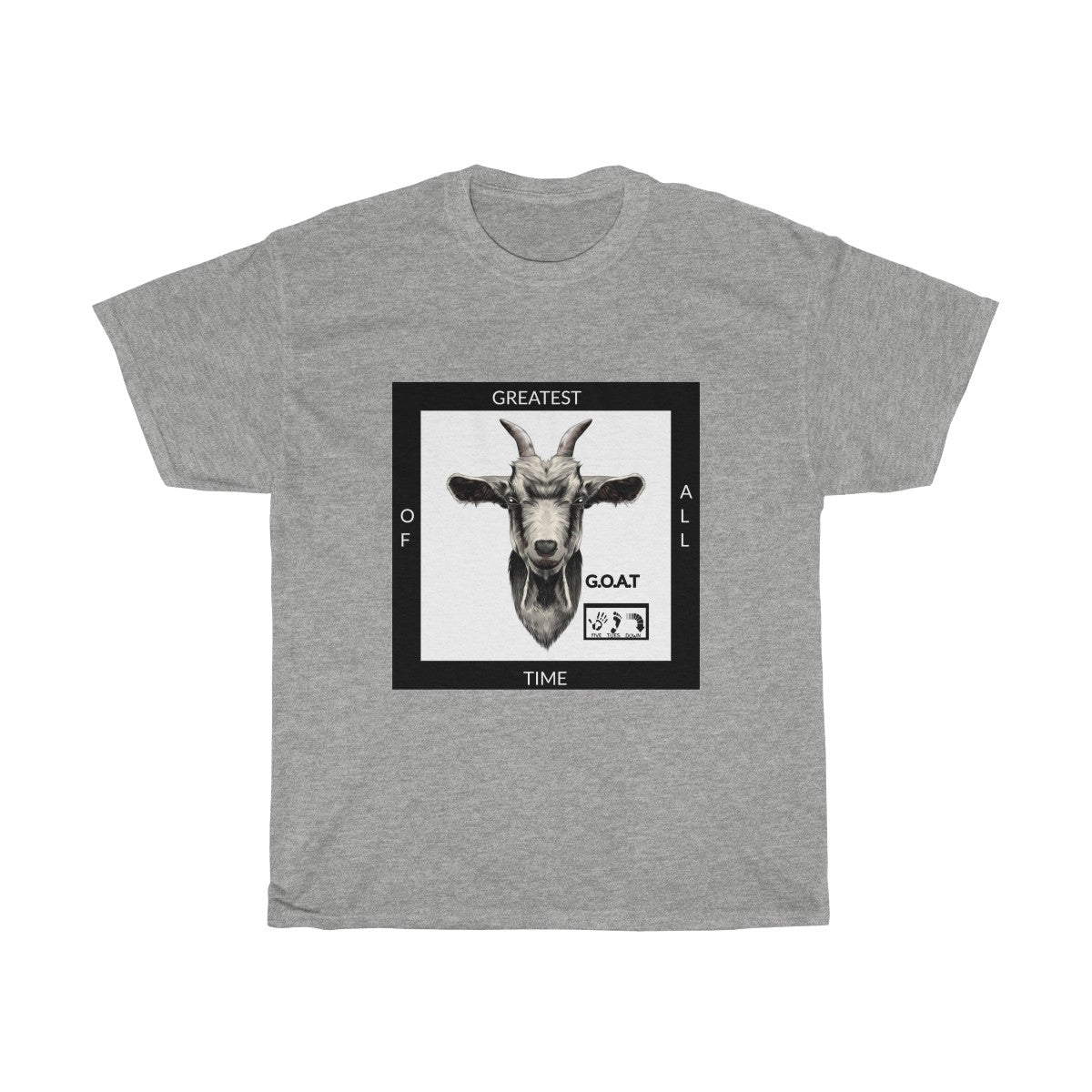 Five Toes Down G.O.A.T Unisex Cotton Tee