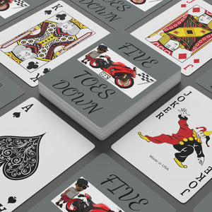 Five Toes Down Rider Custom Poker Cards
