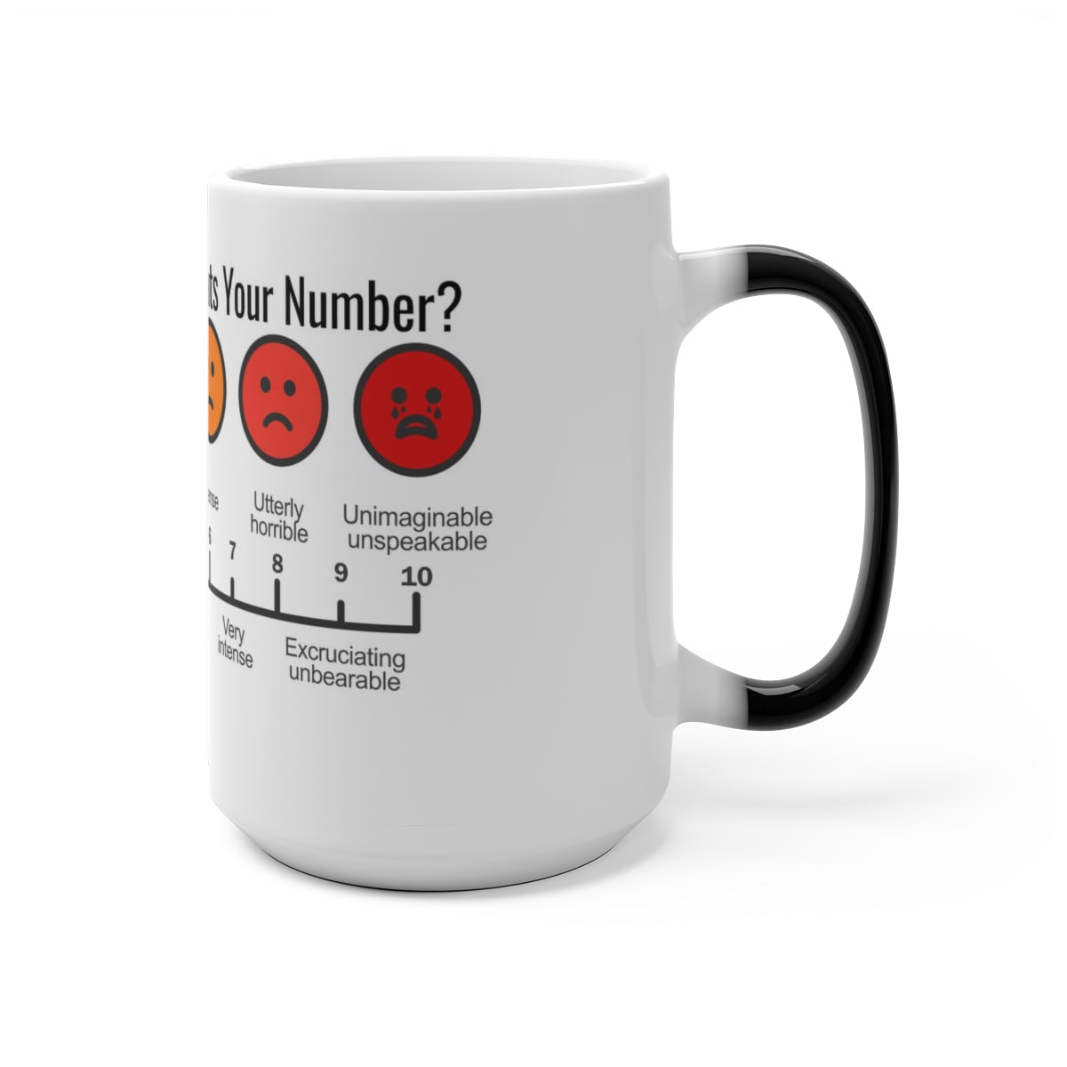 Five Toes Down Phantom Pain Color Changing Mug
