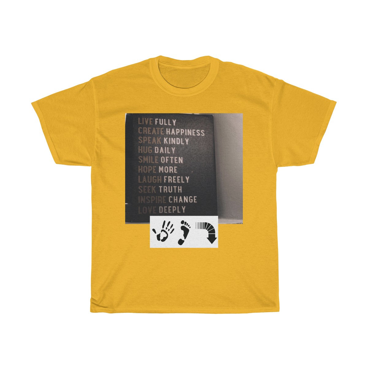 Five Toes Down Words to Live By Unisex Tee