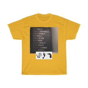 Five Toes Down Words to Live By Unisex Tee