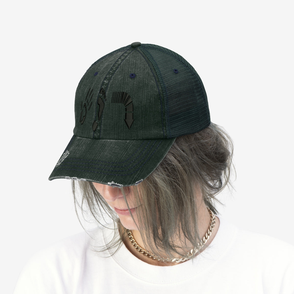 Five Toes Down Unisex Trucker Hat Embroidered