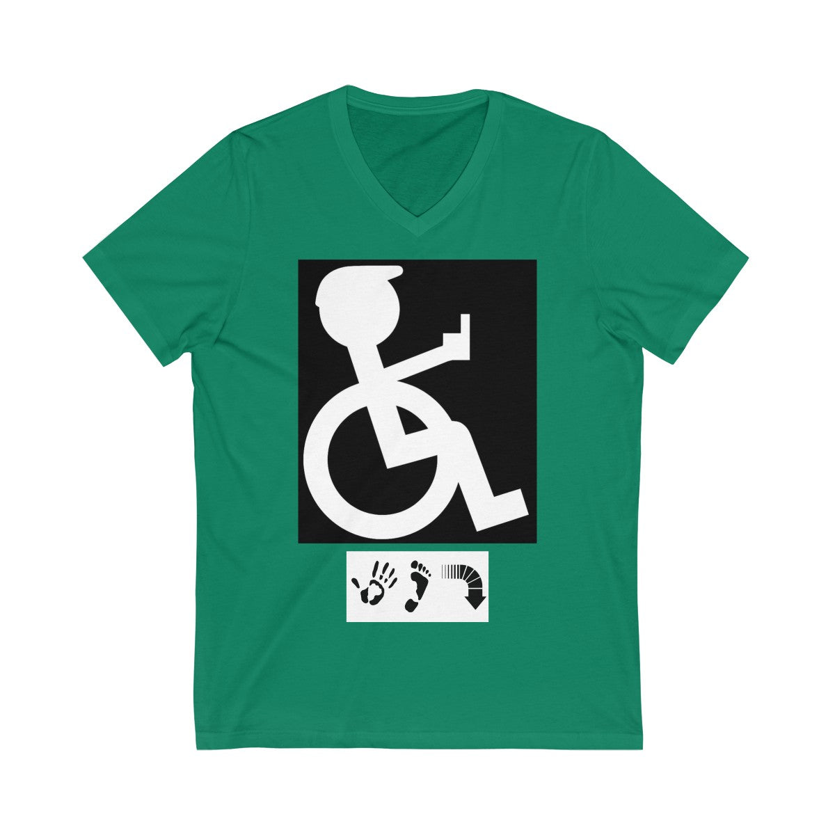 Five Toes Down I'm Mad Unisex V-Neck Tee