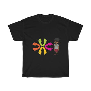 Five Toes Down Circle of Feet Unisex Tee